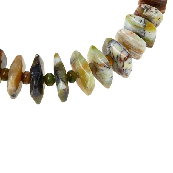 Jay King Sterling Silver Multi-Color Green Reef Opal Necklace - Picture 3 of 3